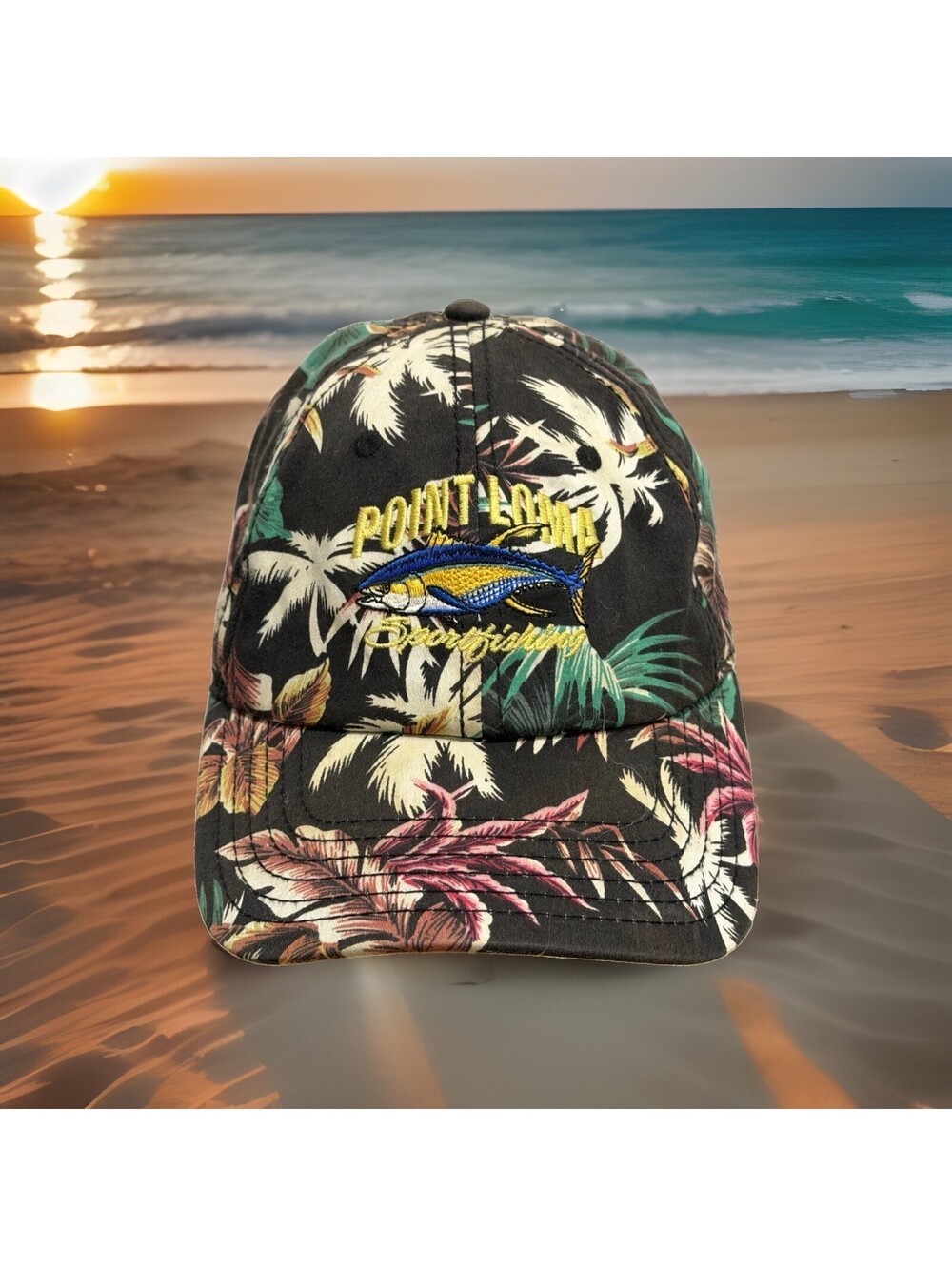 Point Loma Sport Fishing San Diego California Yellow Fin Tuna Baseball Cap